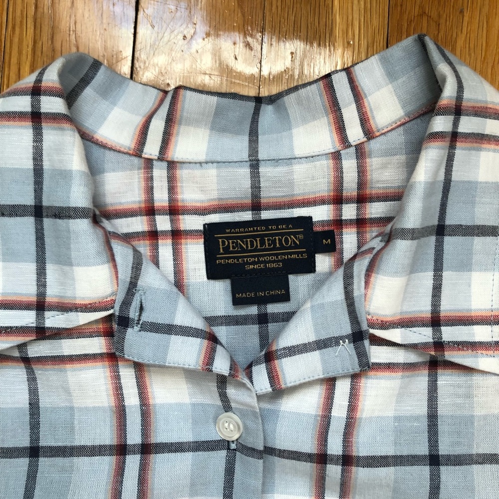 Pendleton Linen Button Down Shirt - image 5